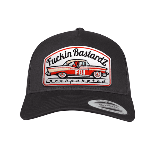 Trucker cap with Chevy Hell embroidered patch