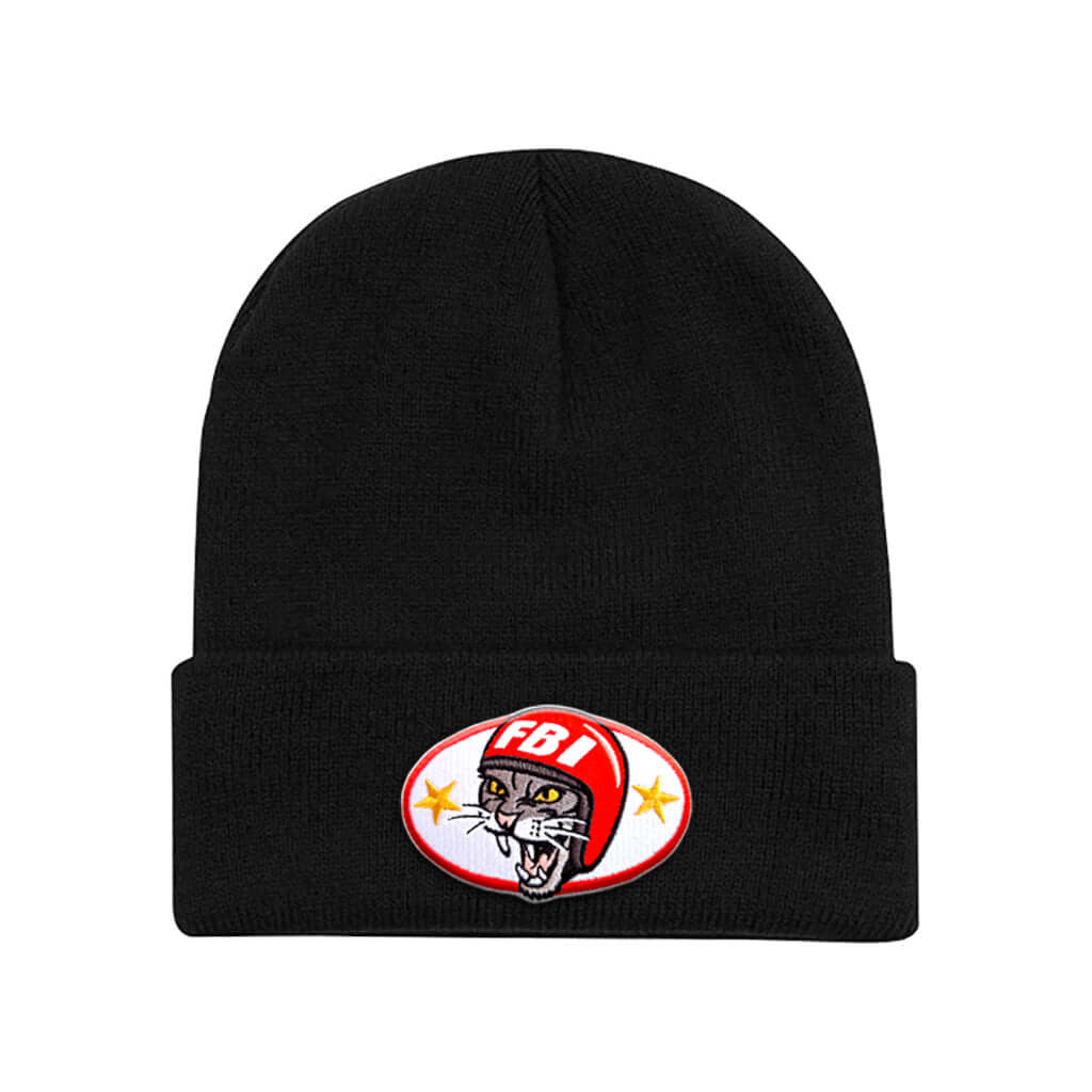 Hell Cat beanie with embroidered patch
