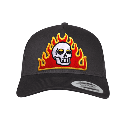 Skull n Flames Trucker cap