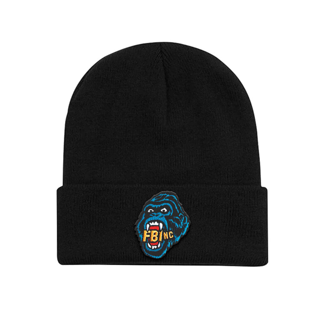 Beanie with Angry Gorilla embroidered patch