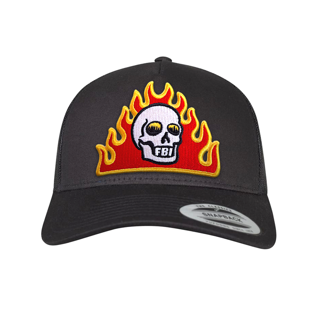 Skull n Flames Trucker cap